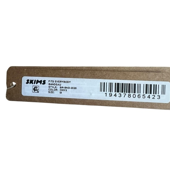 SKIMS Fits Everybody Bandeau Bra - Size Medium - Color Onyx - New with Tags! - Picture 5 of 7